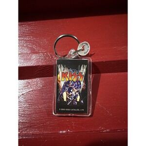 KISS Band World Domination 03/04 Keychain Two Sided Rock Music Memorabilia